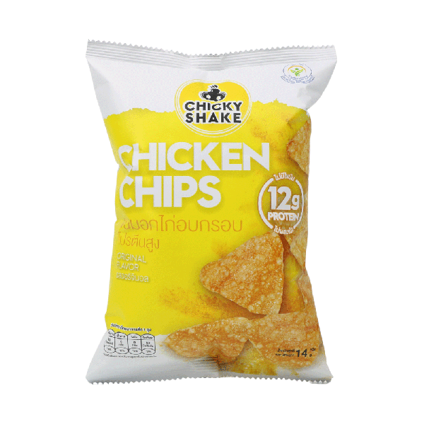 High Protein Baked Chicken Chips in Original Flavoured 14 g