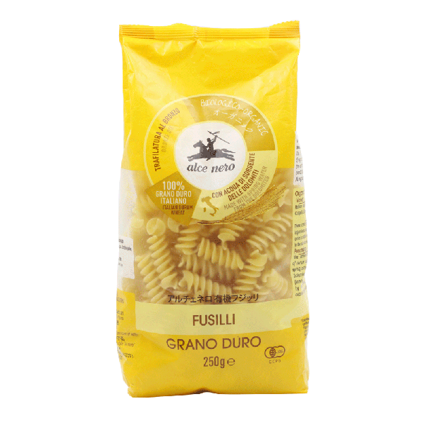 Organic Durum Wheat Semolina Pasta Fusilli 250 g