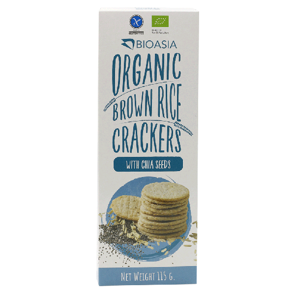 Organic Brown Rice Cracker with Chia Seeds 115 g
